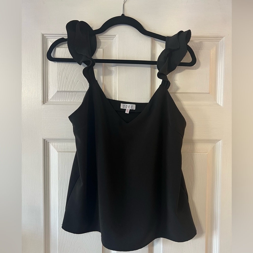 TCEC women's ruffle sleeve tank top